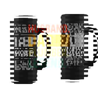 Mens Fathers Day Husband Dad Plumber Legend Funny Vintage Coffee Mug - Thegiftio UK