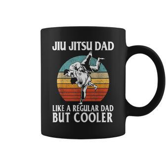 Mens Father’S Day Jiu Jitsu Dad Training Father Vintage Funny Coffee Mug - Seseable