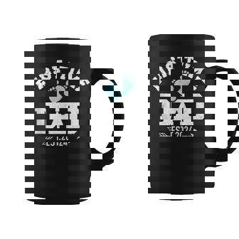 Mens First Time Dad Est 2024 Fathers Day New Dad Vintage Mens Coffee Mug - Thegiftio