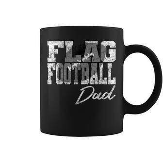 Mens Flag Football Dad Coffee Mug - Seseable