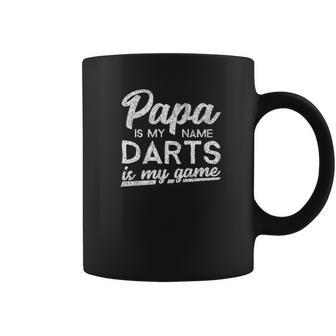 Mens Funny Darts Papa Gift Dad Birthday Gifts Coffee Mug - Thegiftio UK