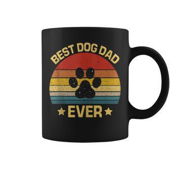 Mens Funny Dog Dad Retro Vintage Dog Lover Dad Cool Fathers Day Coffee Mug - Seseable