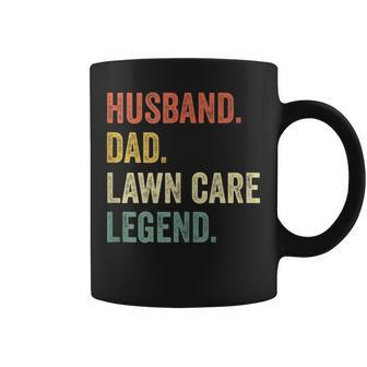 Mens Funny Lawn Mowing T Lawn Care Stuff Gift Vintage Retro Coffee Mug - Seseable