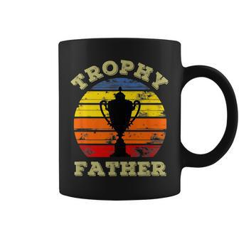 Mens Funny Trophy Father Husband Dad Vintage Sunset Fathers Day Coffee Mug - Thegiftio UK