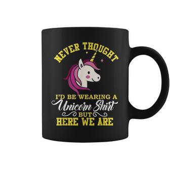 Mens Funny Unicorn Fathers Day Birthday Gift For Dad Men Coffee Mug - Seseable