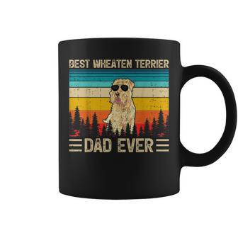 Mens Funny Vintage Best Wheaten Terrier Dad Ever Fathers Day Coffee Mug - Seseable
