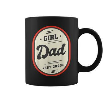 Mens Girl Dad Est 2023 First Time Girl Daddy New Dad Expecting Coffee Mug - Thegiftio UK