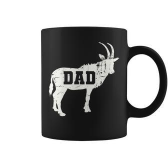 Mens Goat Dad All Time Greatest Vintage Coffee Mug - Seseable