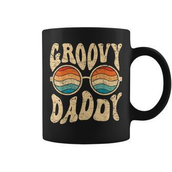 Mens Groovy Daddy 70S Aesthetic Nostalgia 1970S Retro Dad Coffee Mug - Seseable