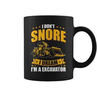 Mens Heavy Equipment Operator I Dream Im A Excavator Coffee Mug - Thegiftio UK
