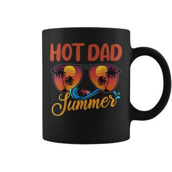 Mens Hot Dad Summer Father Grandpa Vintage Tropical Sunglasses Coffee Mug - Seseable
