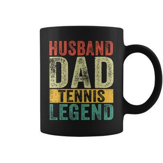 Mens Husband Dad Tennis Legend Fathers Day Vintage Coffee Mug - Seseable