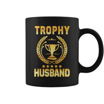 Mens Husband Trophy Cup Design Dad Gift Fathers Day Coffee Mug | Mazezy
