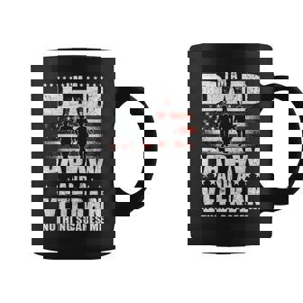 Mens I Am A Dad A Papaw And A Veteran Fathers Day Gift Coffee Mug - Seseable