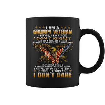 Mens I Am A Grumpy Old Veteran I Served I Sacrificed Coffee Mug - Seseable