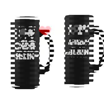 Mens I Love My Cougar Girlfriend I Heart My Cougar Gf Coffee Mug | Mazezy
