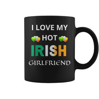 Mens I Love My Hot Irish Girlfriend Valentines Day Ireland Coffee Mug - Seseable