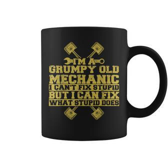 Mens Im A Grumpy Old Mechanic Car Mechanic Jokes For Mens Coffee Mug - Thegiftio UK