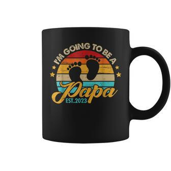 Mens Im Going To Be A Papa 2023 Fathers Day First Time Dad Coffee Mug - Thegiftio UK
