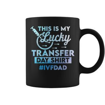 Mens Ivf Dad - This Is My Lucky Transfer Day Coffee Mug - Thegiftio UK