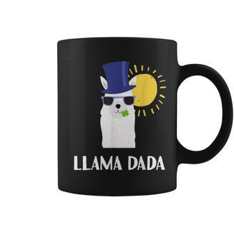 Mens Llama Dad And Son Matching Shirts Fathers Day Gift Coffee Mug | Mazezy