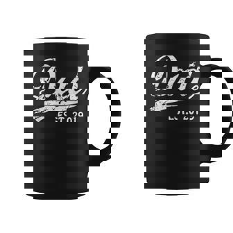 Mens Mens Dad Est 2019 Vintage New Dad Fathers Day Gifts Coffee Mug | Mazezy