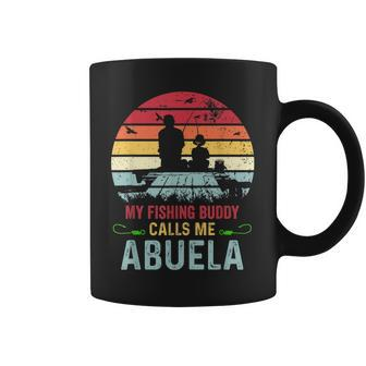 Mens My Favorite Fishing Buddies Call Me Abuela Fathers Day Coffee Mug - Thegiftio UK