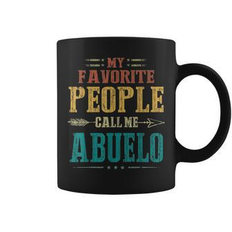 Mens My Favorite People Call Me Abuelo Funny Fathers Day Gift Coffee Mug - Seseable