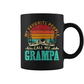Mens My Favorite People Call Me Grampa Funny Fathers Day Coffee Mug - Thegiftio UK