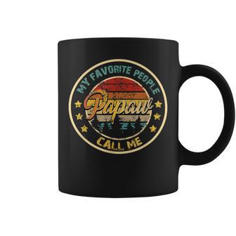 Mens My Favorite People Call Me Papaw Vintage Fathers Day Coffee Mug - Thegiftio UK