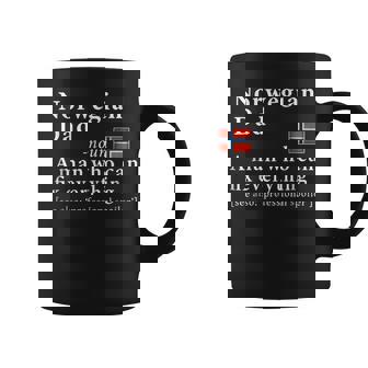 Mens Norwegian Dad Definition Tee Norway Flag Fathers Day Tee Coffee Mug | Mazezy