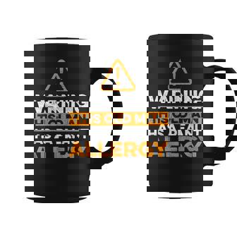 Mens Peanut Allergy Design For A Peanut Allergic Coffee Mug | Mazezy