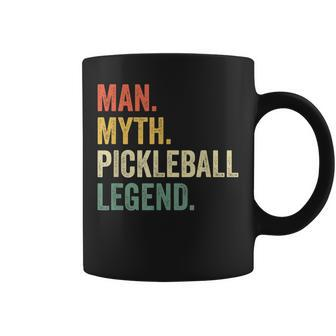 Mens Pickleball Funny Man Myth Legend Fathers Day Vintage Coffee Mug - Seseable