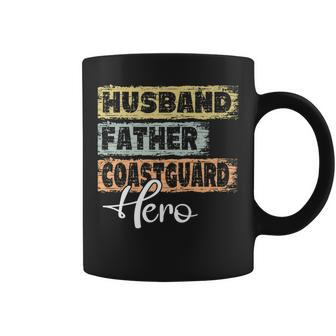 Mens Profession Dad Hero Father Coastguard Coffee Mug - Seseable