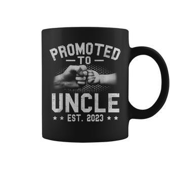 Mens Promoted To Uncle 2023 For First Time Uncle New Uncle Coffee Mug | Mazezy CA