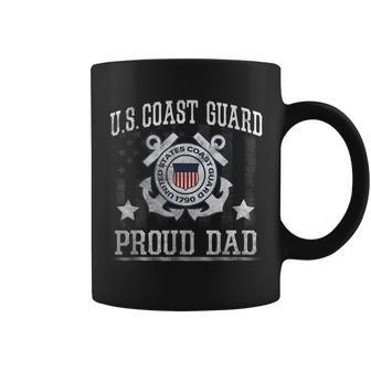 Mens Proud Dad Us Coast Guard - Uscg T Coffee Mug - Seseable