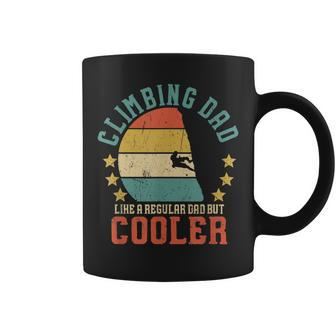 Mens Rock Climbing Dad Vintage Mountain Climber Fathers Day Gift Coffee Mug - Seseable