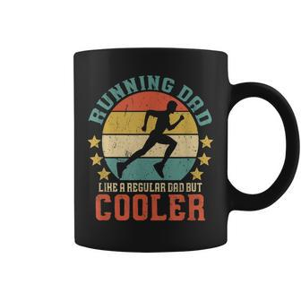 Mens Running Dad Vintage Funny Marathon Runner Fathers Day Gift Coffee Mug - Seseable
