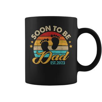 Mens Soon To Be Dad 2023 Fathers Day First Time Dad Pregnancy Coffee Mug - Seseable