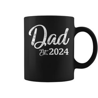 Mens Soon To Be Dad Est 2024 Fathers Day New Dad Vintage Mens Coffee Mug - Thegiftio UK