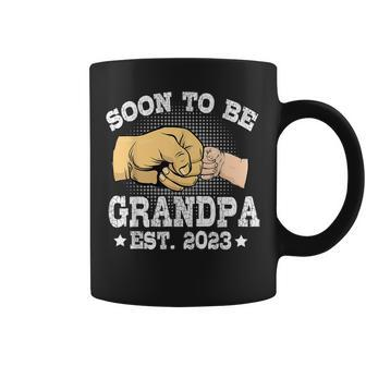 Mens Soon To Be Grandpa Est 2023 First Time New Dad Fathers Day Coffee Mug - Thegiftio UK