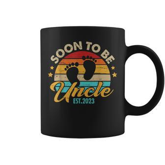 Mens Soon To Be Uncle 2023 Fathers Day First Time Dad Pregnancy Coffee Mug - Seseable