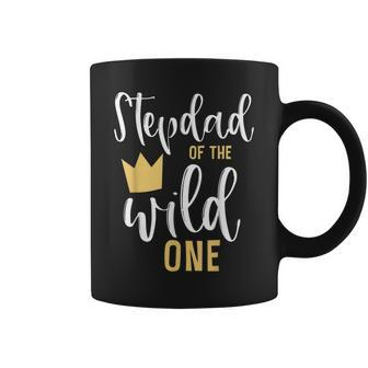 Mens Stepdad Of The Wild One 1St Birthday First Thing Matching Coffee Mug - Seseable