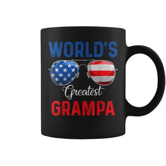 Mens Sunglasses Worlds Greatest Grampa Dad Grandpa Fathers Day Coffee Mug - Thegiftio UK