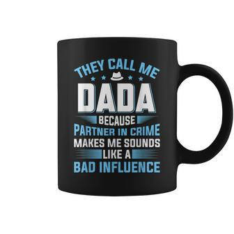 Mens They Call Me Dada Because Partner In Crime Fathers Day Coffee Mug - Seseable