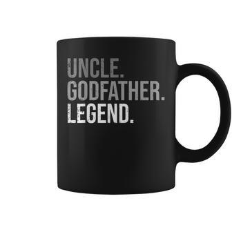 Mens Uncle Godfather Legend Best Godfather Proposal Baptism Coffee Mug | Mazezy DE