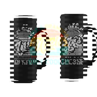 Mens Uncle Like A Grandpa Only Cooler Vintage Dad Fathers Day Coffee Mug - Seseable