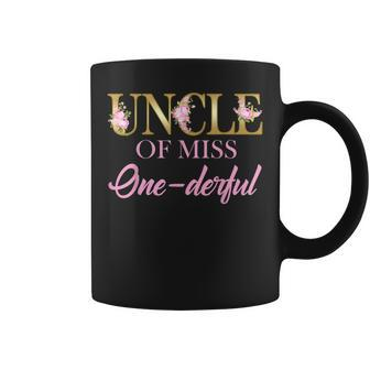 Mens Uncle Of Miss Onederful 1St Birthday First One-Derful Coffee Mug - Seseable