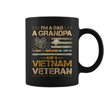 Mens Us Army Vietnam Veteran Dad Grandpa Vietnam Veteran Coffee Mug - Seseable