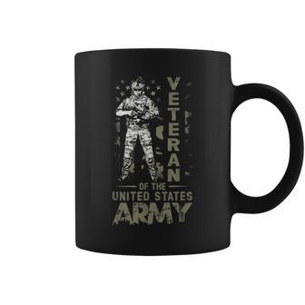 Mens Veteran Of The United States Army Retired Fathers Day Gift Coffee Mug - Seseable
